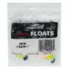 White Label Plastilite Round Bobber Float Red/Yellow 1in Qty 3