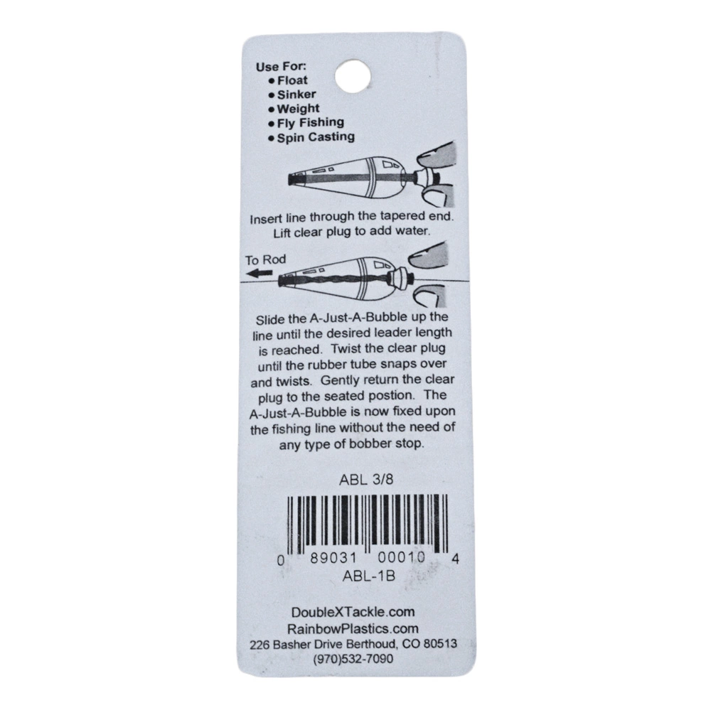 White Label Rainbow Plastics A-Just-A Bubble Float 3/8oz 4 White Label Rainbow Plastics A-Just-A Bubble Float 3/8oz - Image 2