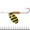 Kilwell Blade Spinner Lure Single Hook Zebra Qty 1