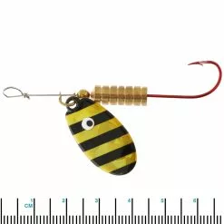 Kilwell Blade Spinner Lure Single Hook Zebra Qty 1