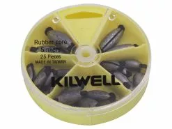 Kilwell Rubber Core Sinker Pack 25pc