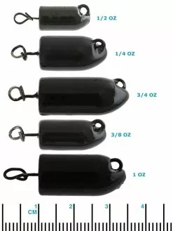 Mustad Fastach Jig Head Weights -Kilwell Rods Sales groupedmustadfastachwormsinkers 1 1