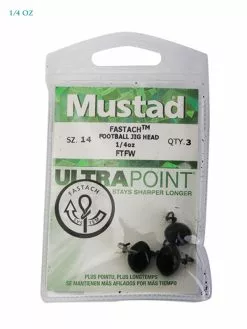 Mustad Fastach Football Jig Head Weights -Kilwell Rods Sales groupedweightfastachfootball 1